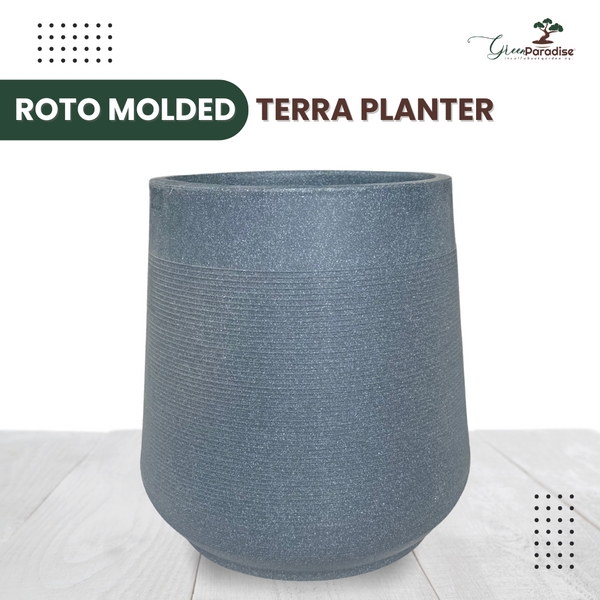 Green Paradise® Terra Rotomolded Planter – Unbreakable, Lightweight Pot with Marble Finish (Indoor & Outdoor Use)