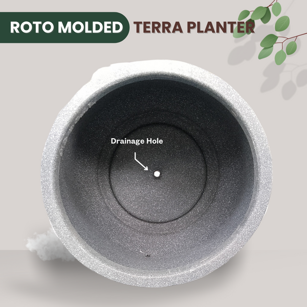Green Paradise® Terra Rotomolded Planter – Unbreakable, Lightweight Pot with Marble Finish (Indoor & Outdoor Use)