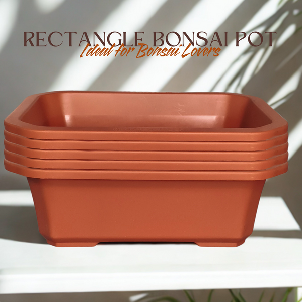 Green Paradise® Premium Rectangular Bonsai Pot Durable Plastic 40cm pot