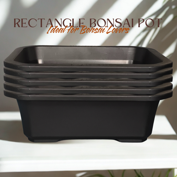 Green Paradise® Premium Rectangular Bonsai Pot Durable Plastic 40cm pot