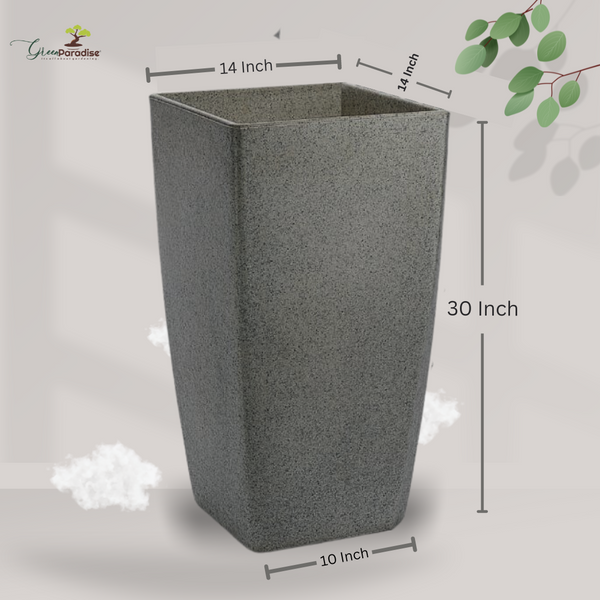 Green Paradise® Livo 30 Square Roto Molded High Qaulity Premium Planter