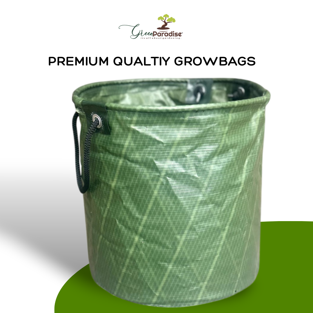 Green Paradise® Premium Quality Grow Bags Durable, Eco-Friendly Plant Containers with Handles, size 15x15 Inch