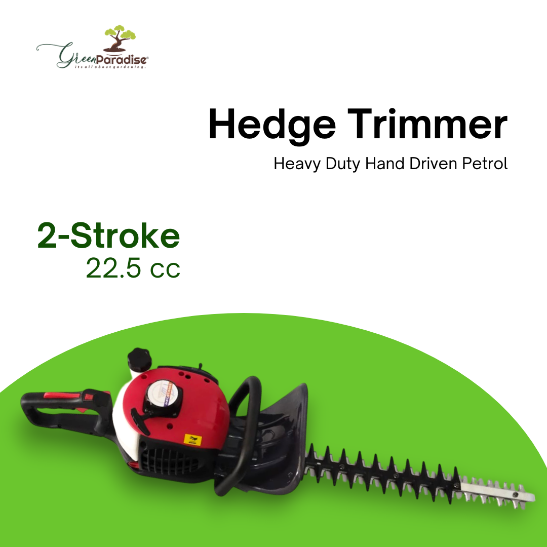Green Paradise® 22.5CC 2-Stroke Professional Hedge Trimmer Machine | 24" Blade for Precise Gardening & Landscaping