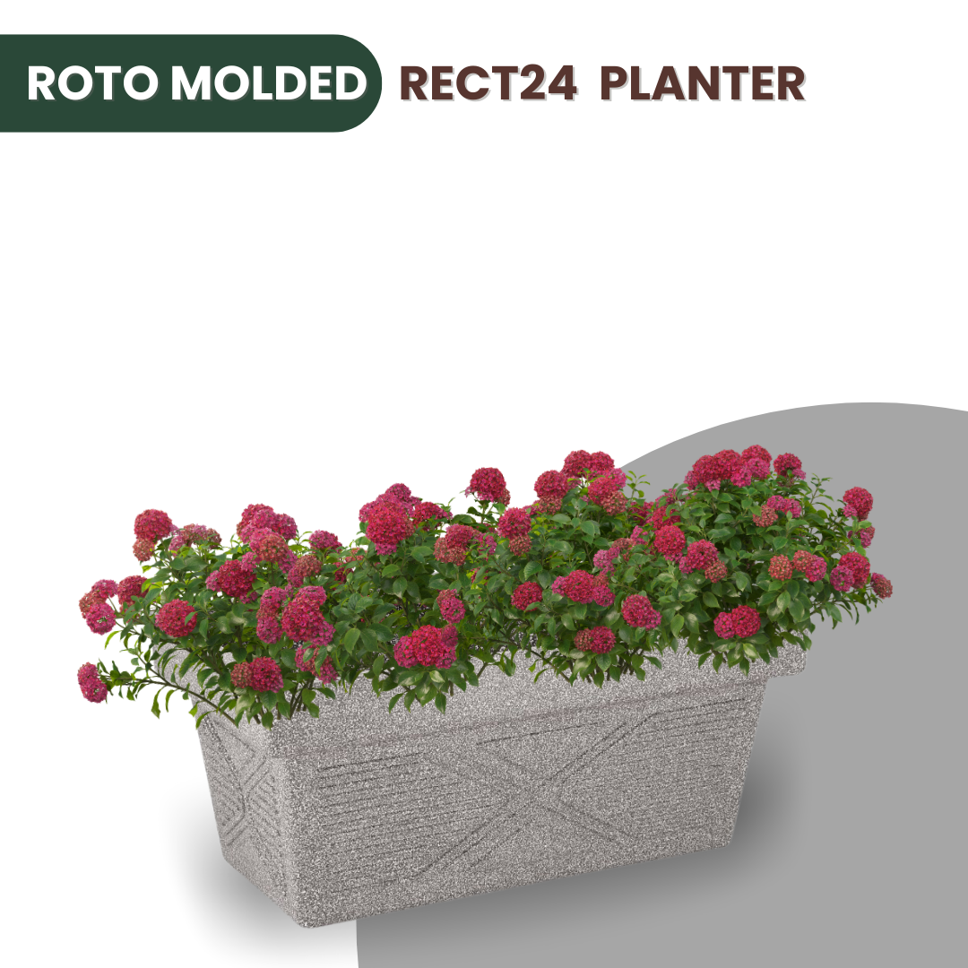Green Paradise® Rect24 Roto Molded High Qaulity Premium Planter