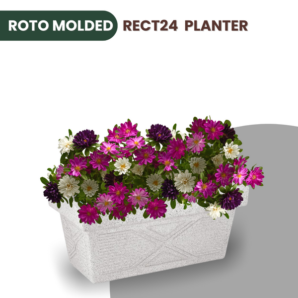 Green Paradise® Rect24 Roto Molded High Qaulity Premium Planter