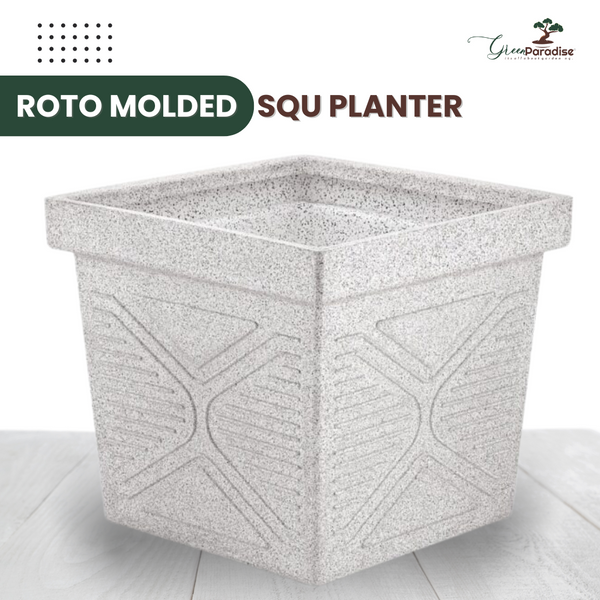 Green Paradise® Squ16 Roto Molded High Qaulity Premium Planter