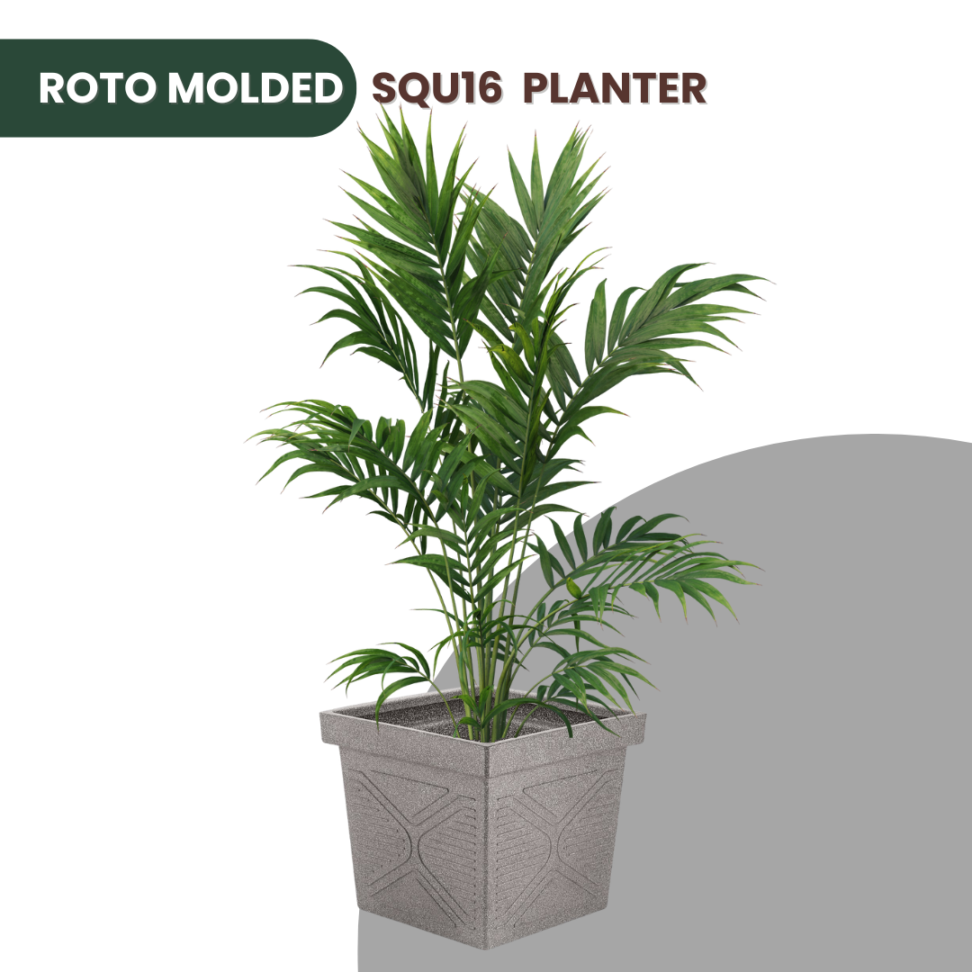 Green Paradise® Squ16 Roto Molded High Qaulity Premium Planter