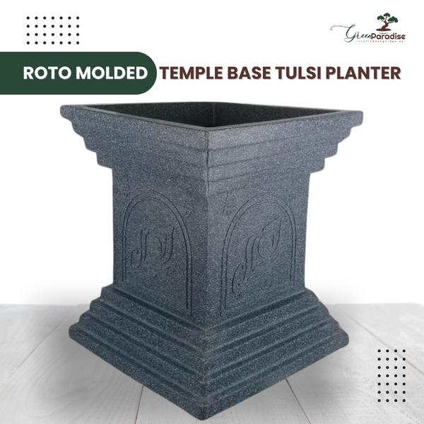 Green Paradise® Temple Base Roto Molded Tulsi High Qaulity Premium Planter