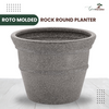 Green Paradise® Rock Round Roto Molded High Quality Premium Planter