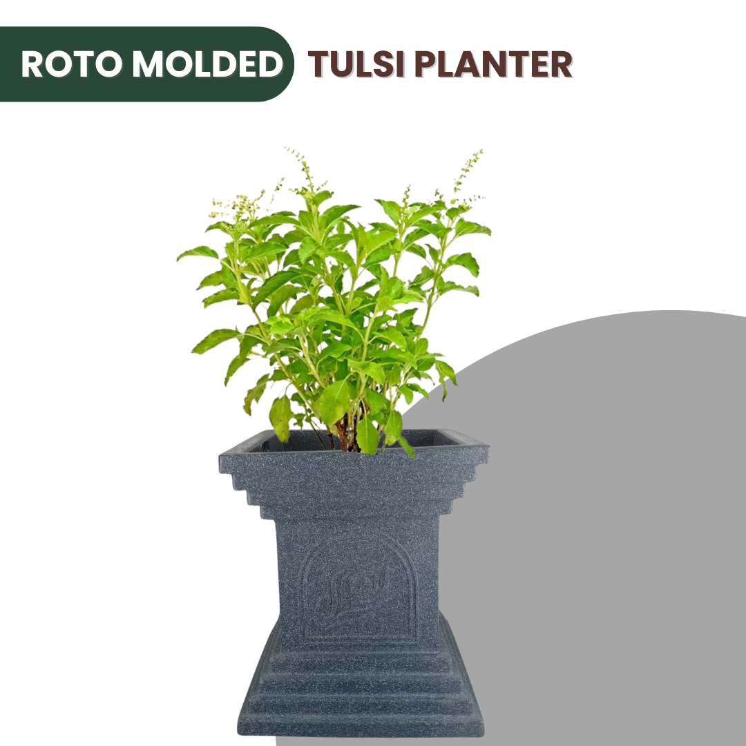 Green Paradise® Temple Base Roto Molded Tulsi High Qaulity Premium Planter