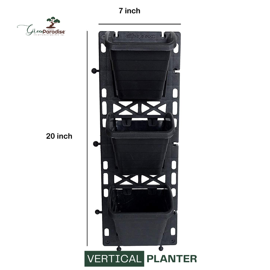 Green Paradise® Vertical Planters for Indoor & Outdoor Gardening Durable Wall-Mounted Vertical Planting System