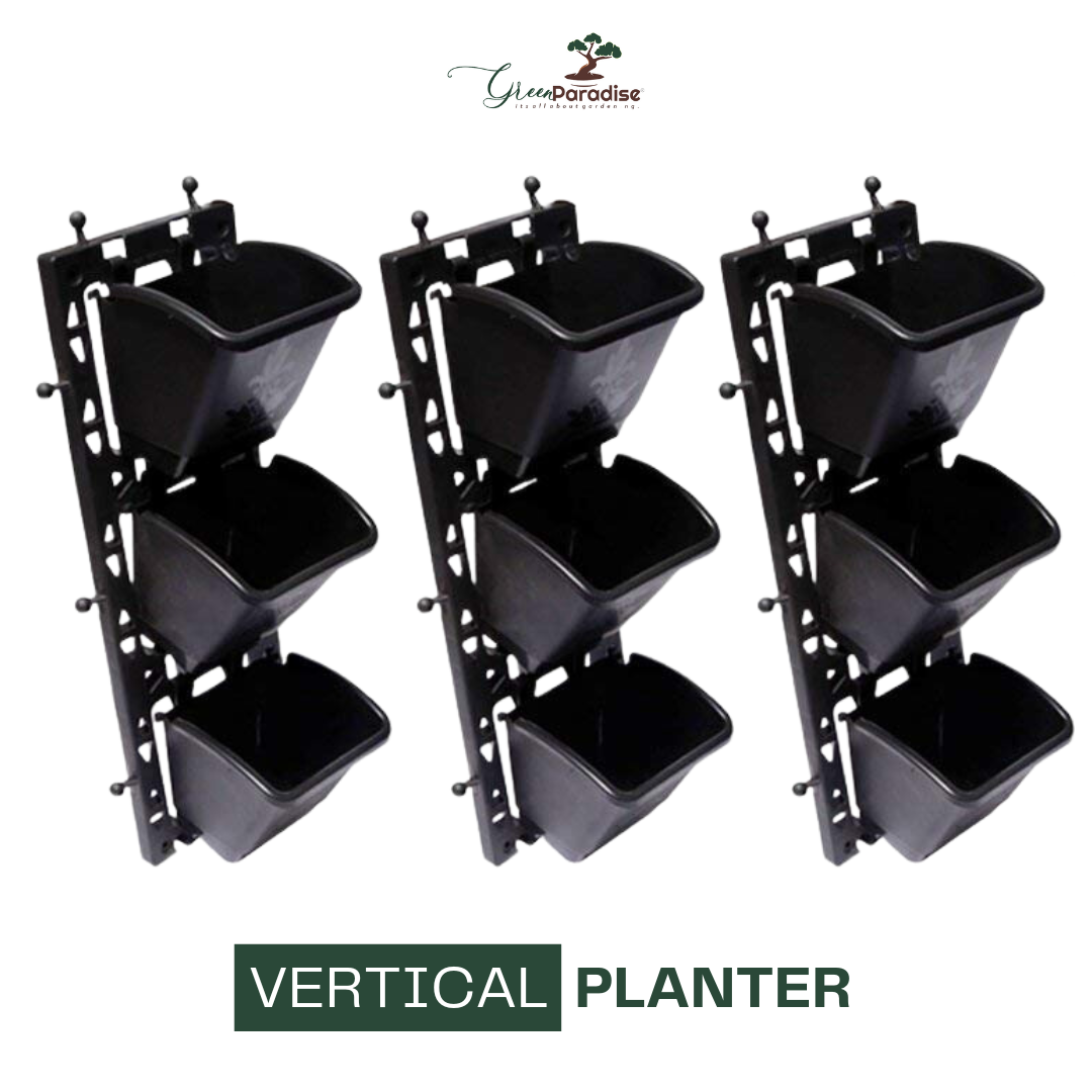 Green Paradise® Vertical Planters for Indoor & Outdoor Gardening Durable Wall-Mounted Vertical Planting System