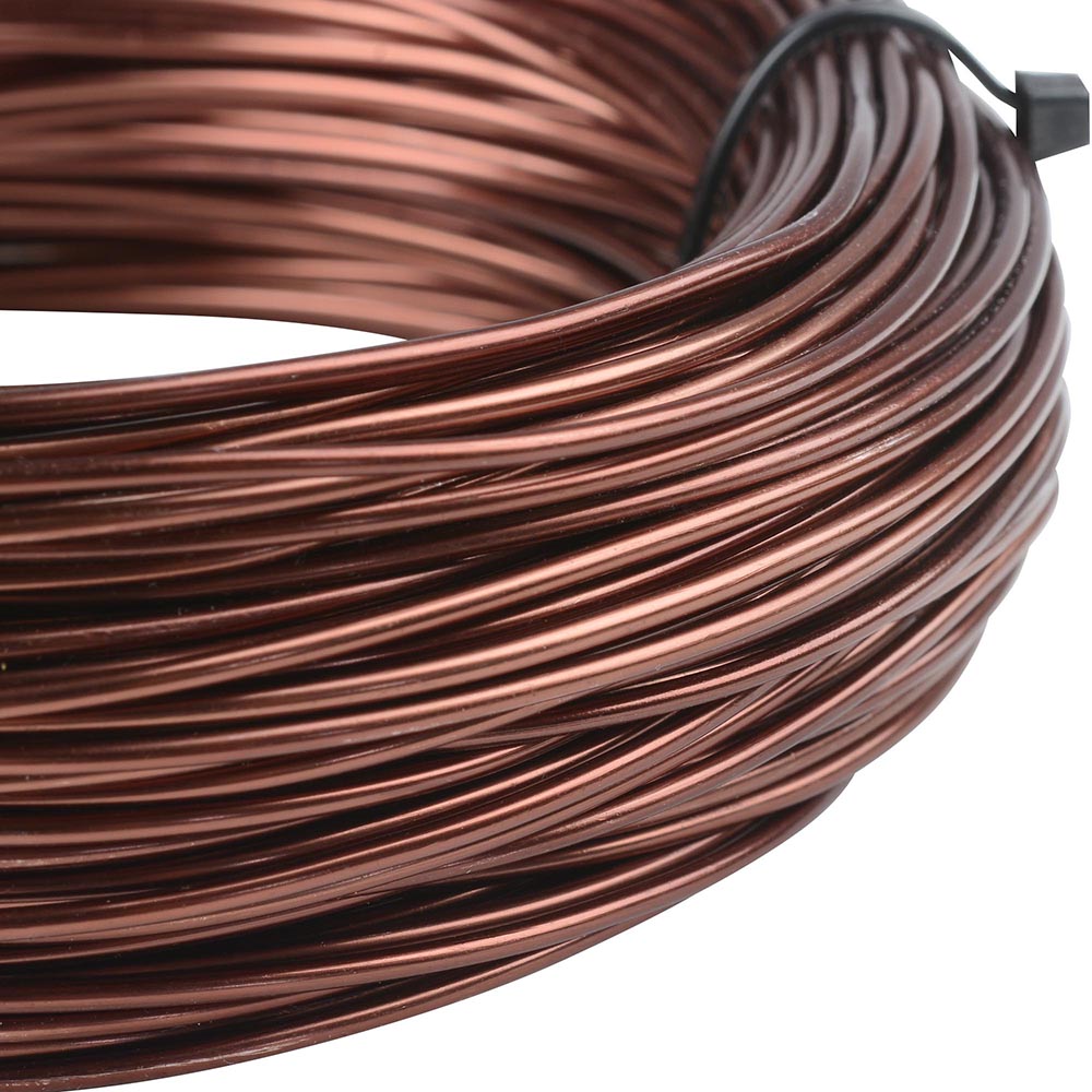 Bonsai Training Wires 3 Size Starter Set 150 feet (1mm, 1.5 mm, 2.0 mm, Each 50 ft, Copper Color)