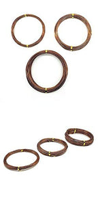 Bonsai Training Wire 3-Size Starter Set 150 Feet Anodized Aluminium  (1mm, 1.5 mm, 2.0 mm, Each 50 ft, Copper Color)