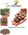 Green Paradise Expanded Clay Balls Approx 2kg Clay Balls, Hydrotons, Lightweight Expanded Clay Aggregate (LECA) for Hydroponics, Aeroponics & Aquaponics, Size-8-15mm
