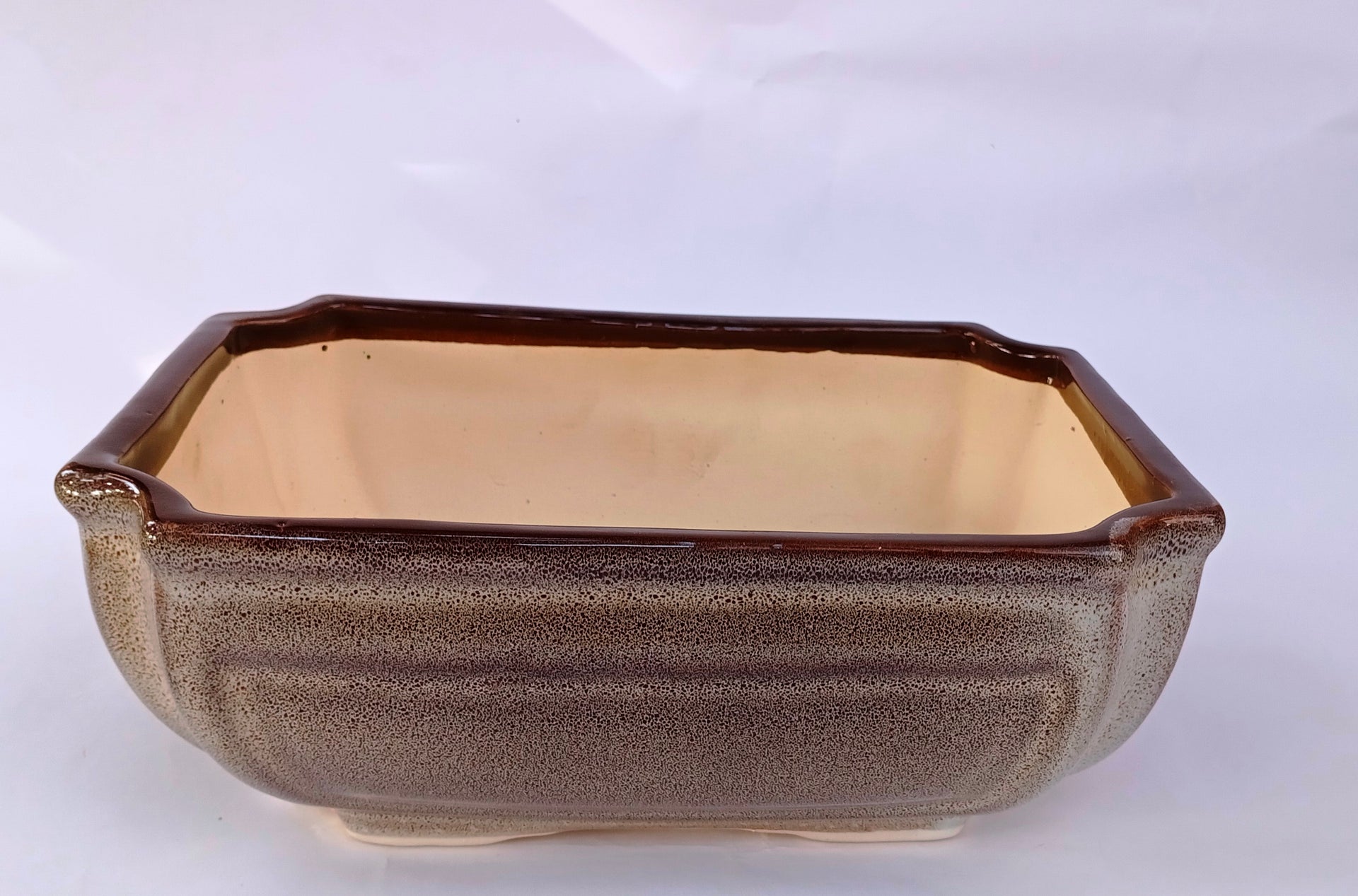 Ceramic Pot for Bonsai Trees Size 24 cm Rectangle Shape