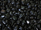 Polished Glossy Black Pebble Stones - 1 kg for Home Decoration, Garden Decoration, Fountain, Aquarium - 400 Grams