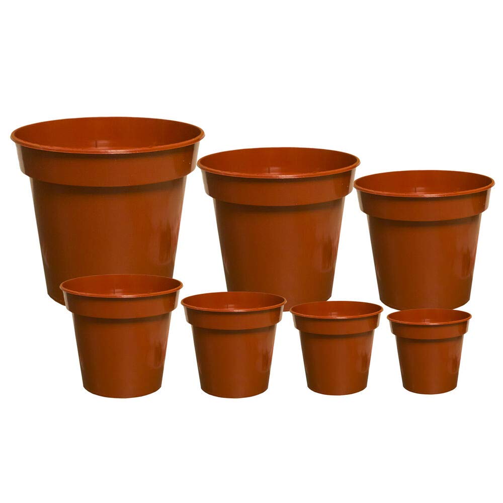 Hi Quality Nursery Pots for Growing Seeds Flowers and Plants Trainning Terecota Color Size 5 Inches Dia (Set of 10)